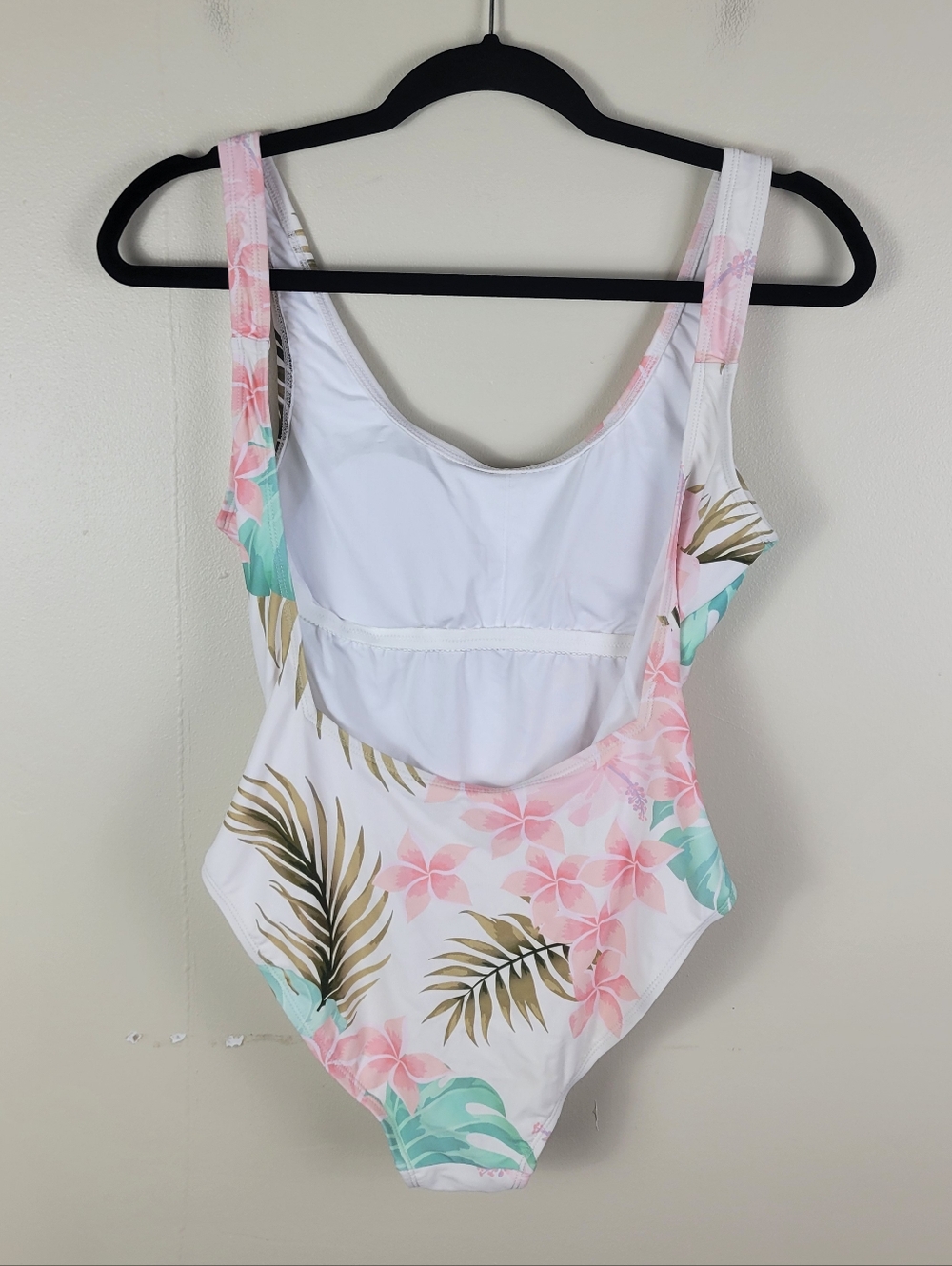 Infamous Swim Tropical Print Low Back One Piece Swimsuit Bikini - Picture 5 of 7
